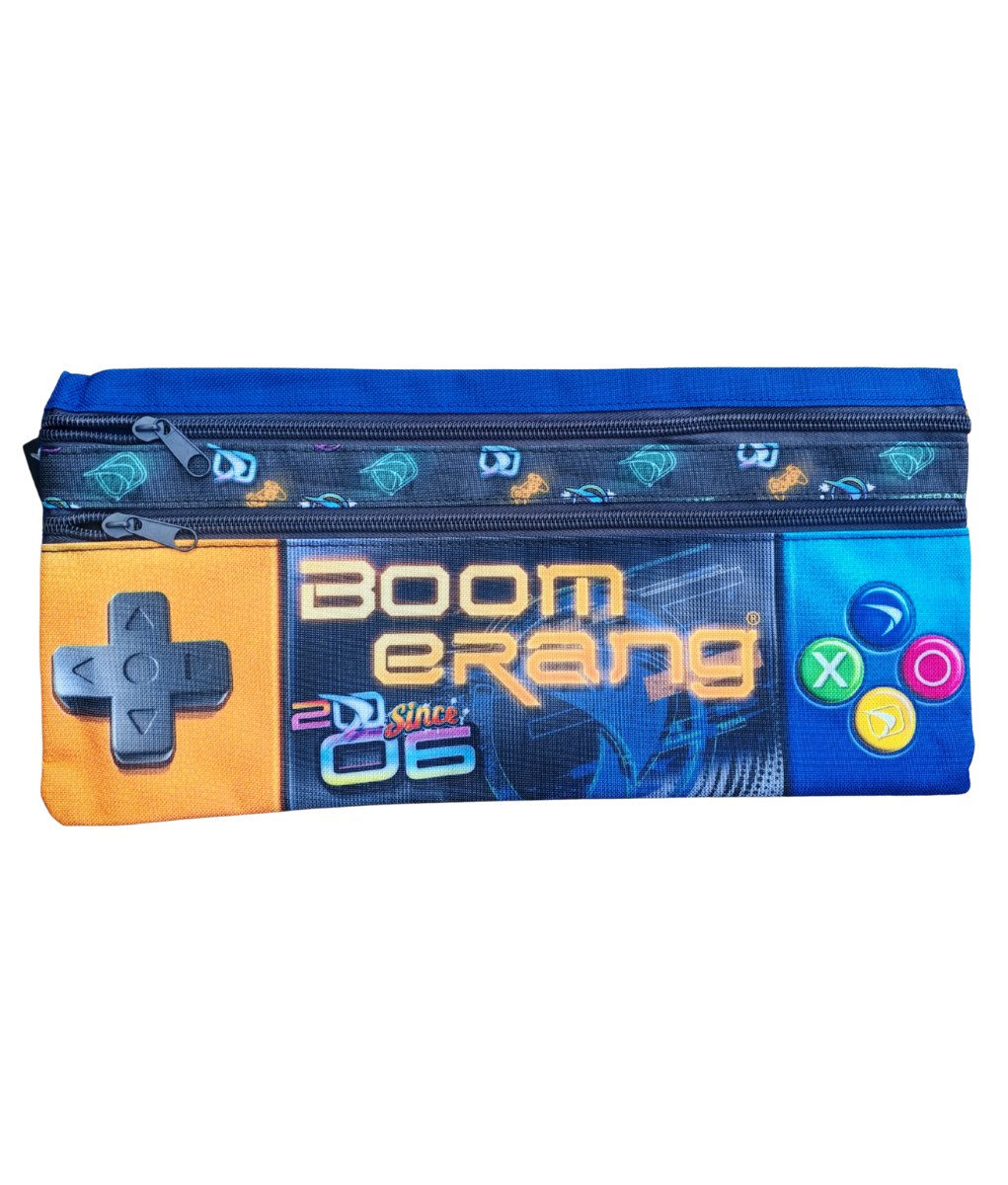 Boomerang 34 cm Multi-Colour Pencil Case – School & Stationery Organizer (Design 5)