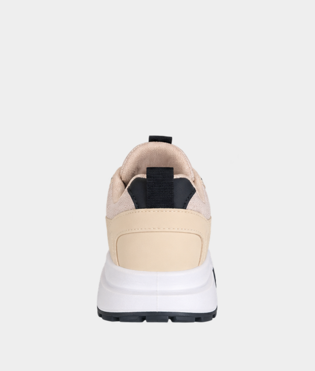 Urbanart Redo5 Men's Faux Nubuck & Canvas Sneakers – Beige