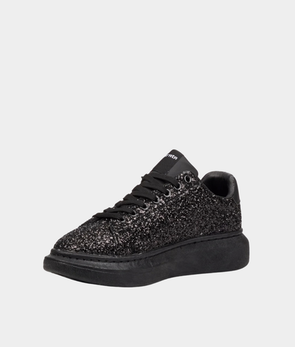 Mazerata Kelvis Men’s Rhinestone Sneakers – Black