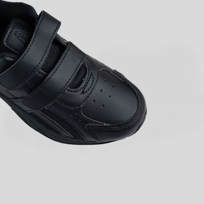 Hush Puppies Deuce Kids Velcro Trainer – Black