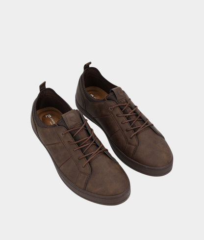 Pierre Cardin Super Comfort AJ Men's Casual Lace-Up – Chocolate Mono