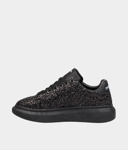 Mazerata Kelvis Men’s Rhinestone Sneakers – Black