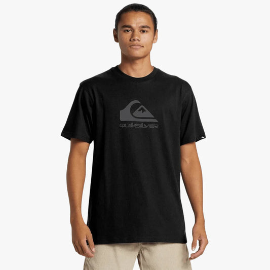 Quiksilver Black Corp Logo T-Shirt – Men’s Crew Neck Graphic Tee (South Africa)