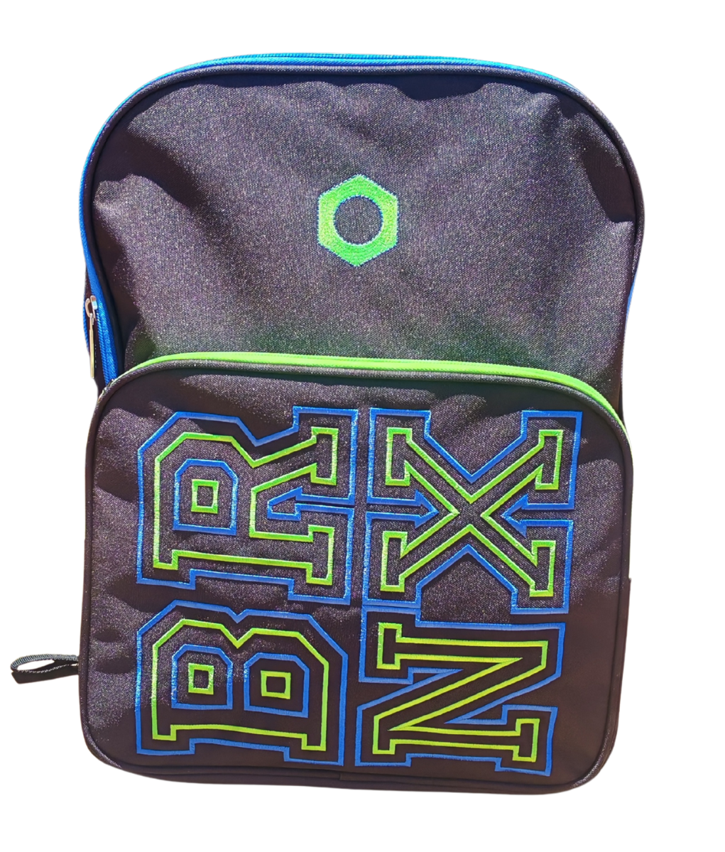 Bronx Every Day New York XL Backpack – Black with Green & Blue