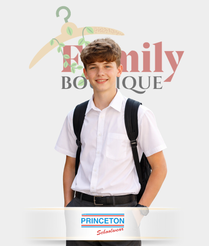 White Short Sleeve Shirt – Princeton / Classic Uniform & Everyday Shirt