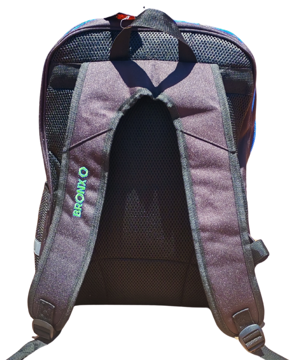 Bronx Every Day New York XL Backpack – Black with Green & Blue