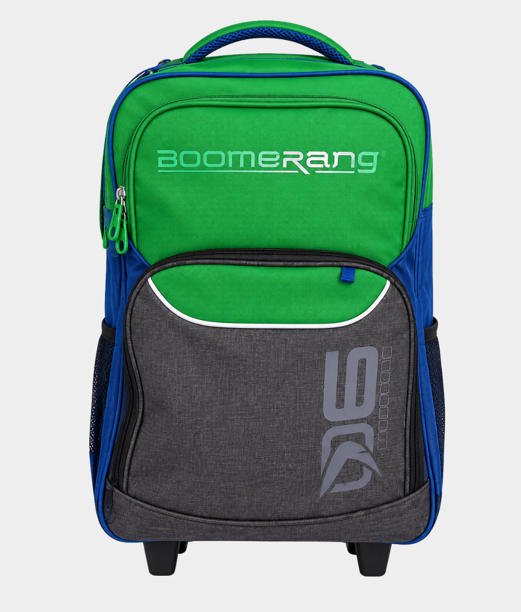 Boomerang Large Nylon Trolley Bag – Green / Multi-Use Travel & School Bag