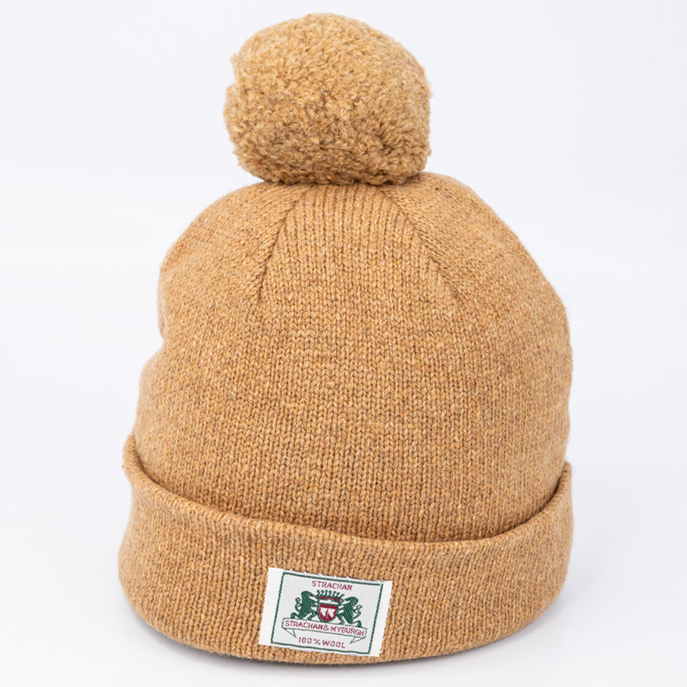 Strachan Plain Tan Beanie – Classic Winter Knit