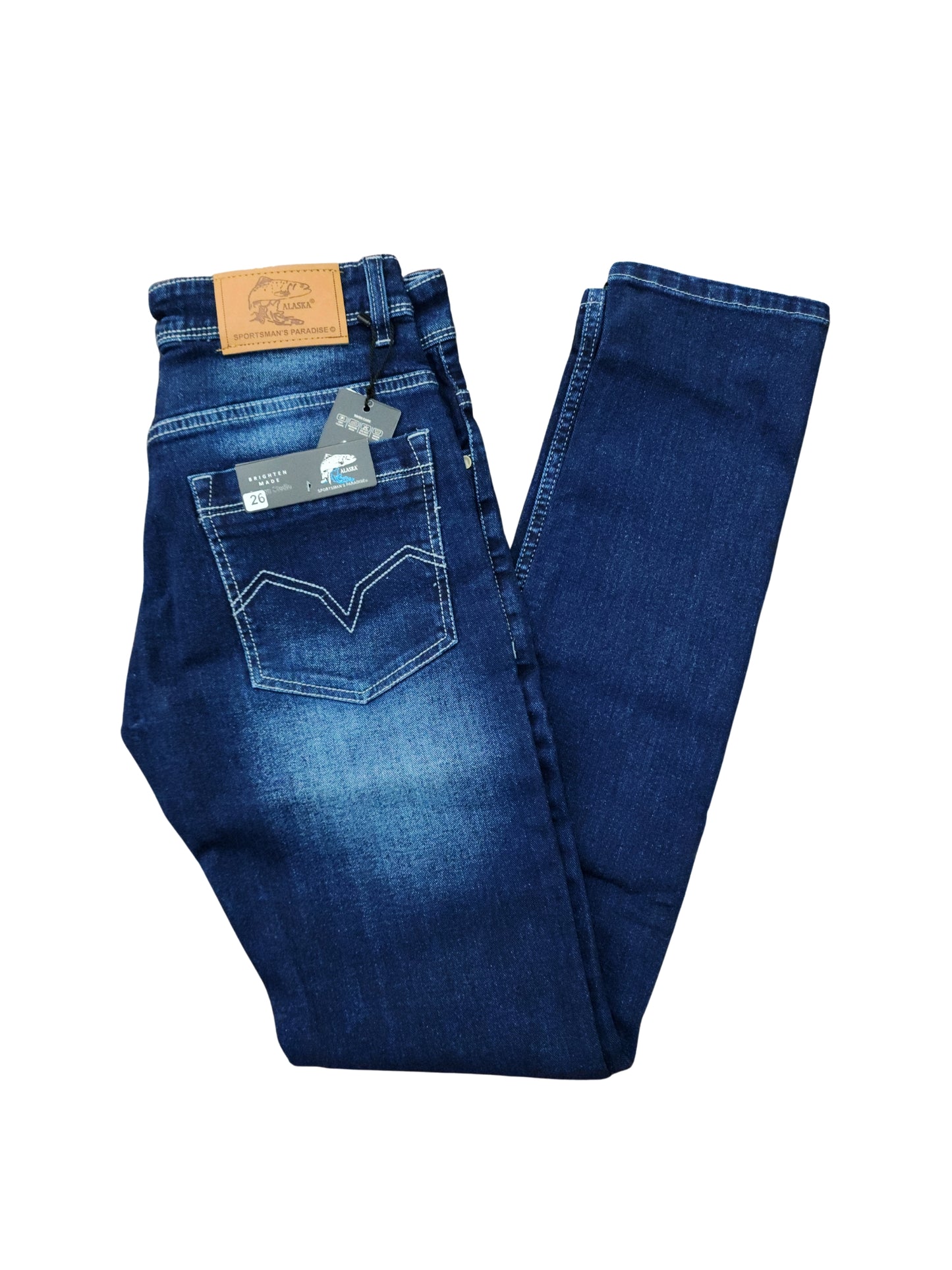 Alaska Jeans – White Stitch / Classic Denim for Everyday Wear