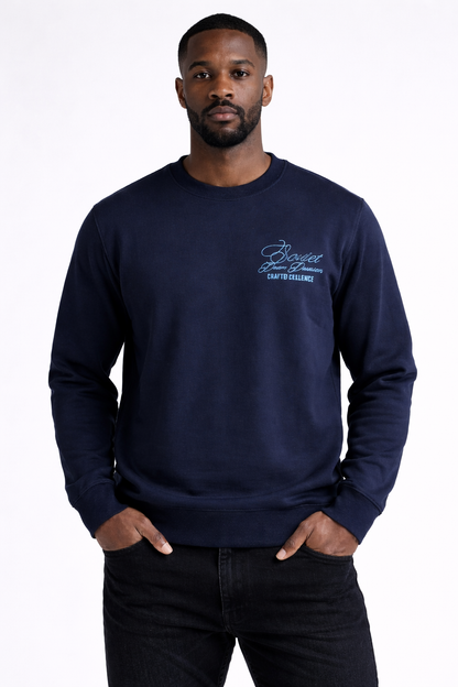 Soviet Asher Navy Sweatshirt – Men’s Crew Neck