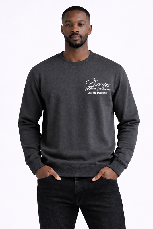 Soviet Asher Anthracite Sweatshirt – Men’s Crew Neck