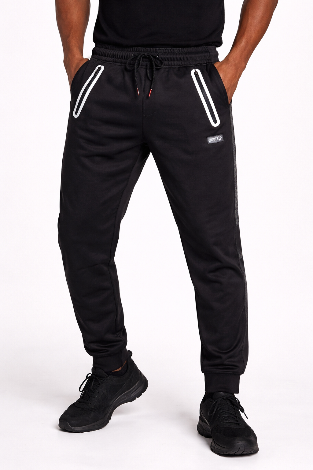 Black Tapered Track Pants – Men’s Streetwear Joggers