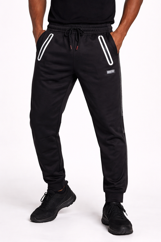 Black Tapered Track Pants – Men’s Streetwear Joggers