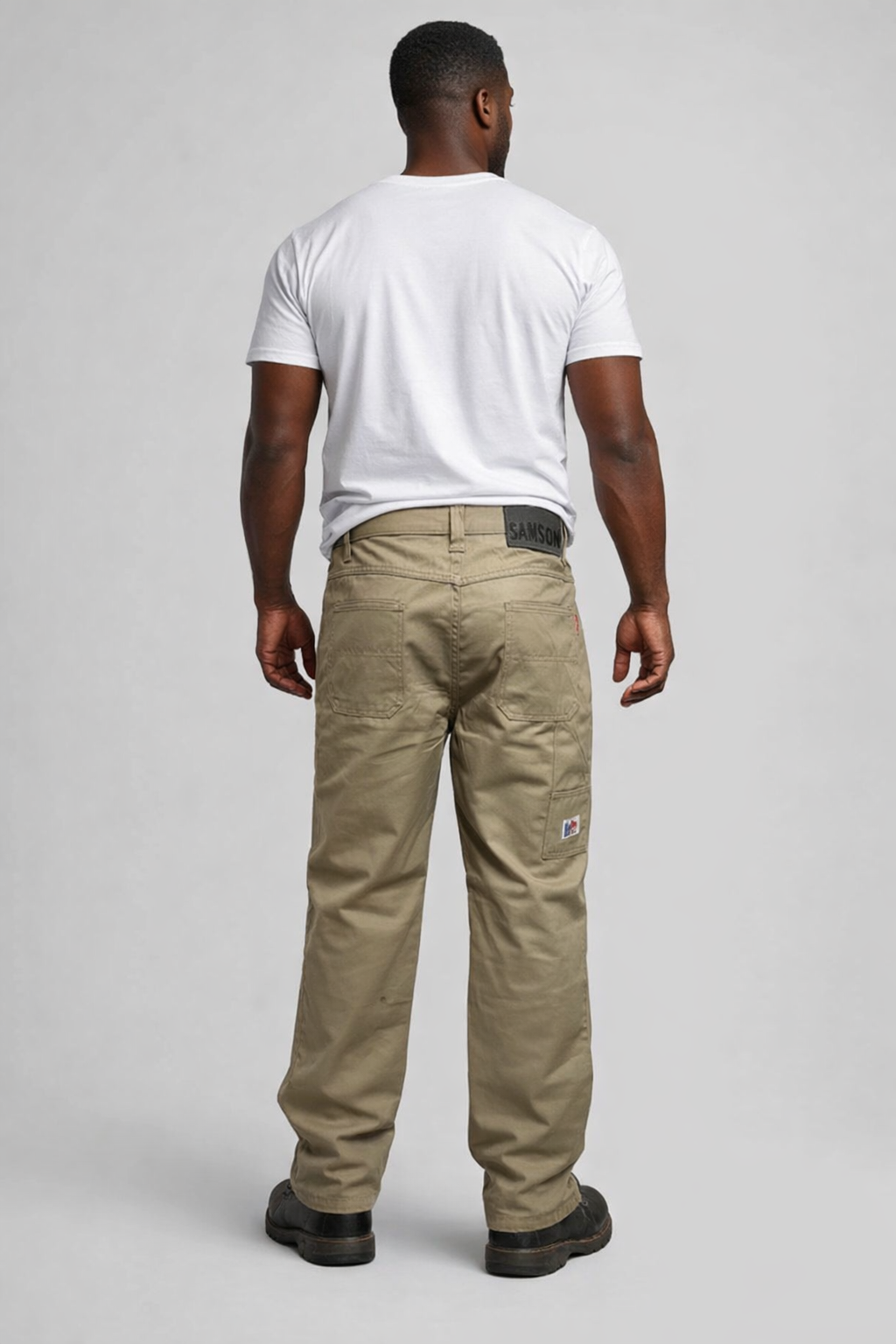 Samson Long Painter Twill Pants – Khaki (Men’s Workwear Style)