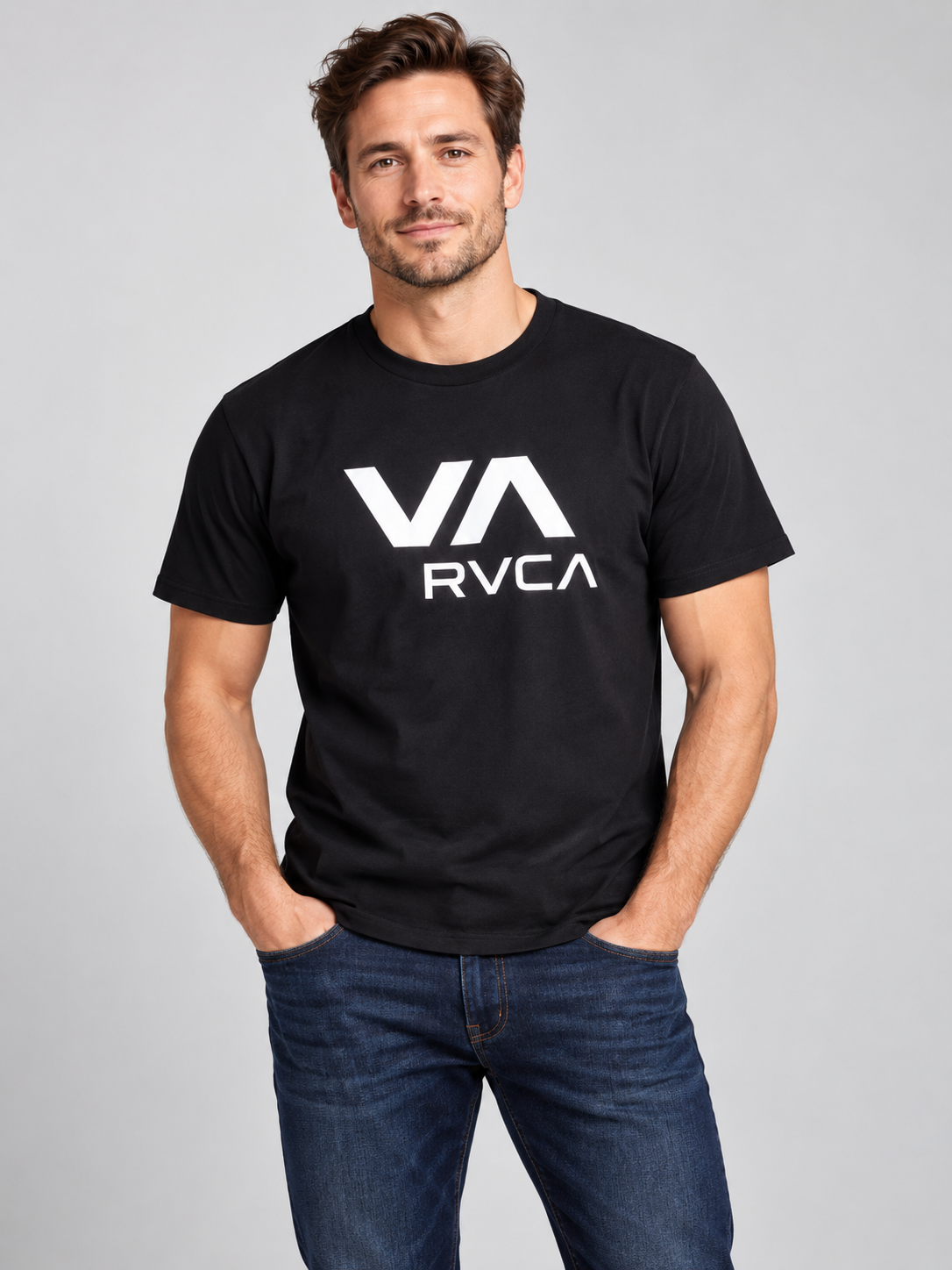 RVCA VA Logo Men's T-Shirt – Black