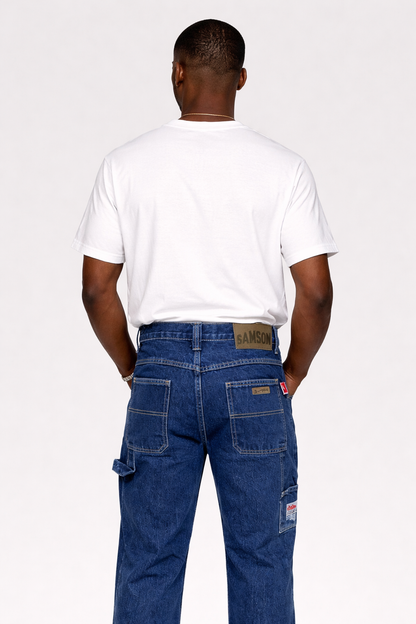 Samson Sandblast Painter Loop Jeans – Stonewash