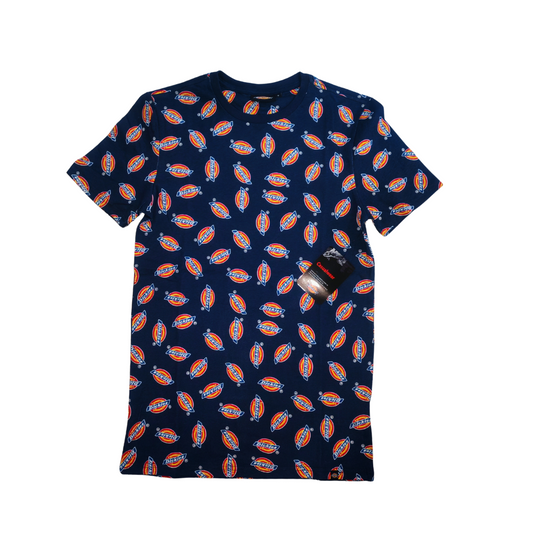 Dickies Navy All-Over Print T-Shirt – Men’s Graphic Tee (Unisex, South Africa)