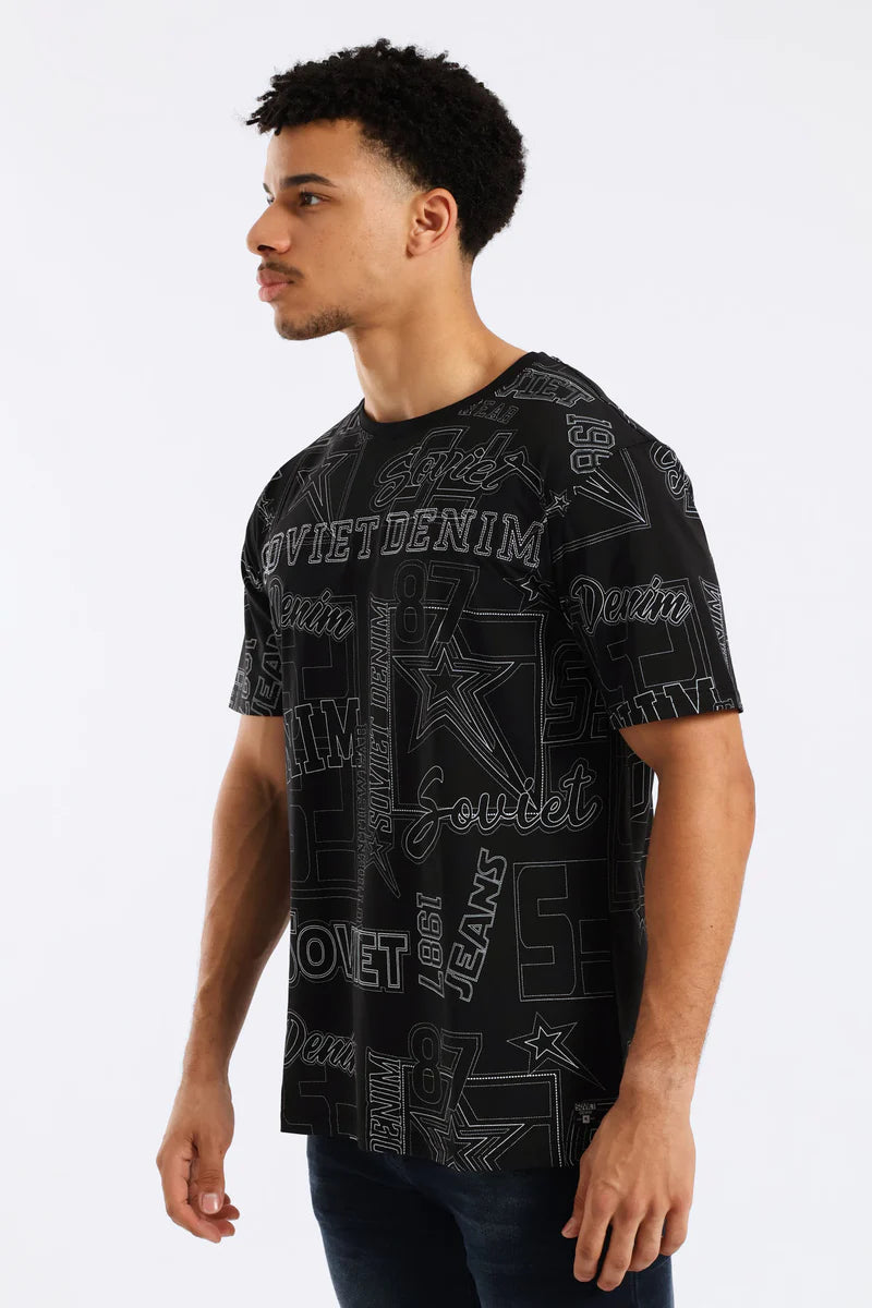 Soviet Sensation Black Tee – Men’s Casual Streetwear