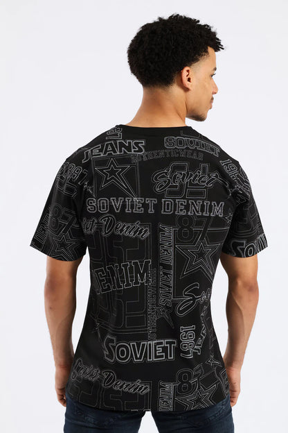 Soviet Sensation Black Tee – Men’s Casual Streetwear