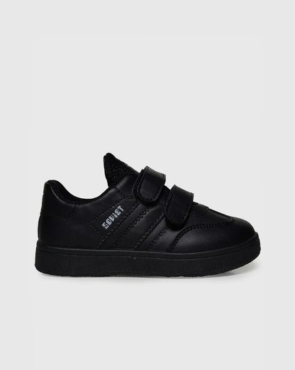 Soviet Kids Low-Cut Casual Velcro Sneaker – Black