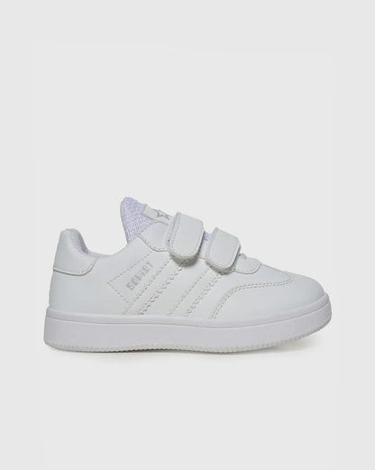 Soviet Kids Low-Cut Casual Velcro Sneaker – White