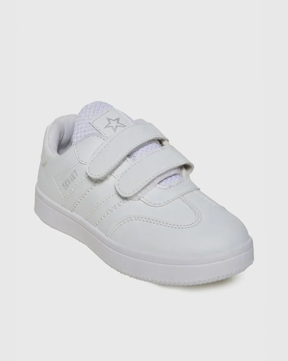 Soviet Kids Low-Cut Casual Velcro Sneaker – White