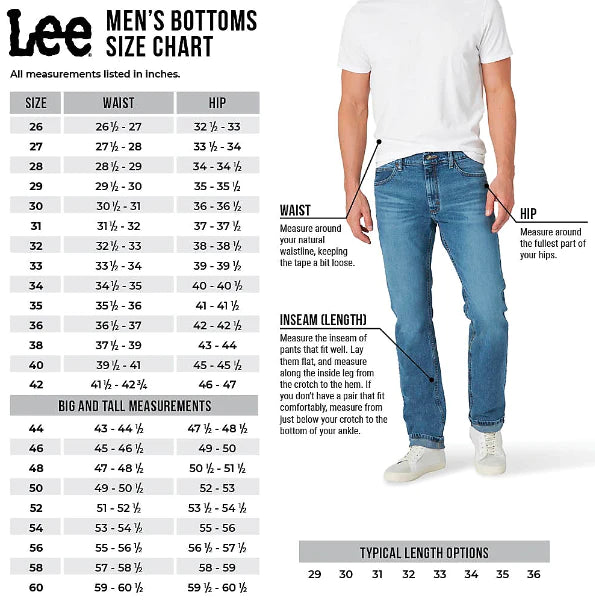 Lee Brooklyn Mens Denim Jeans - Black