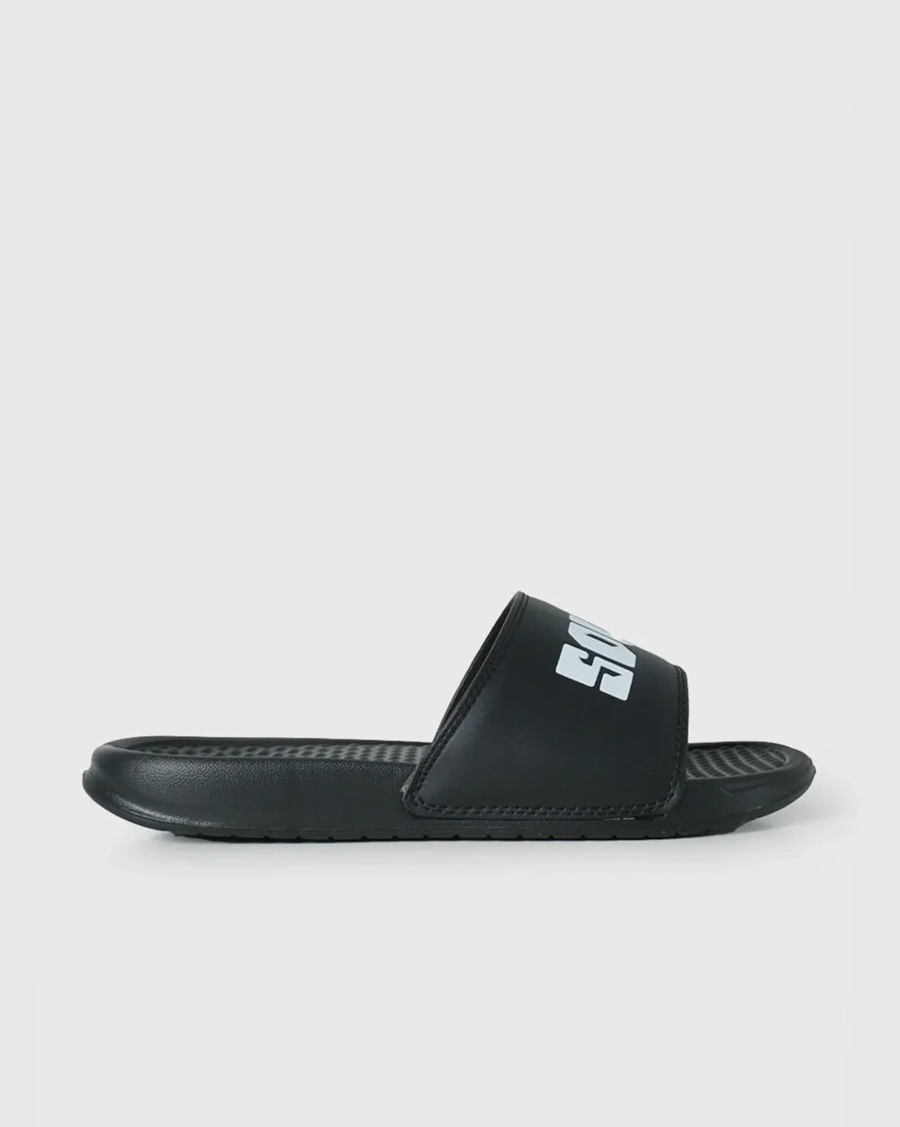 Soviet Bahamas Casual PU Sandal – Black Mono