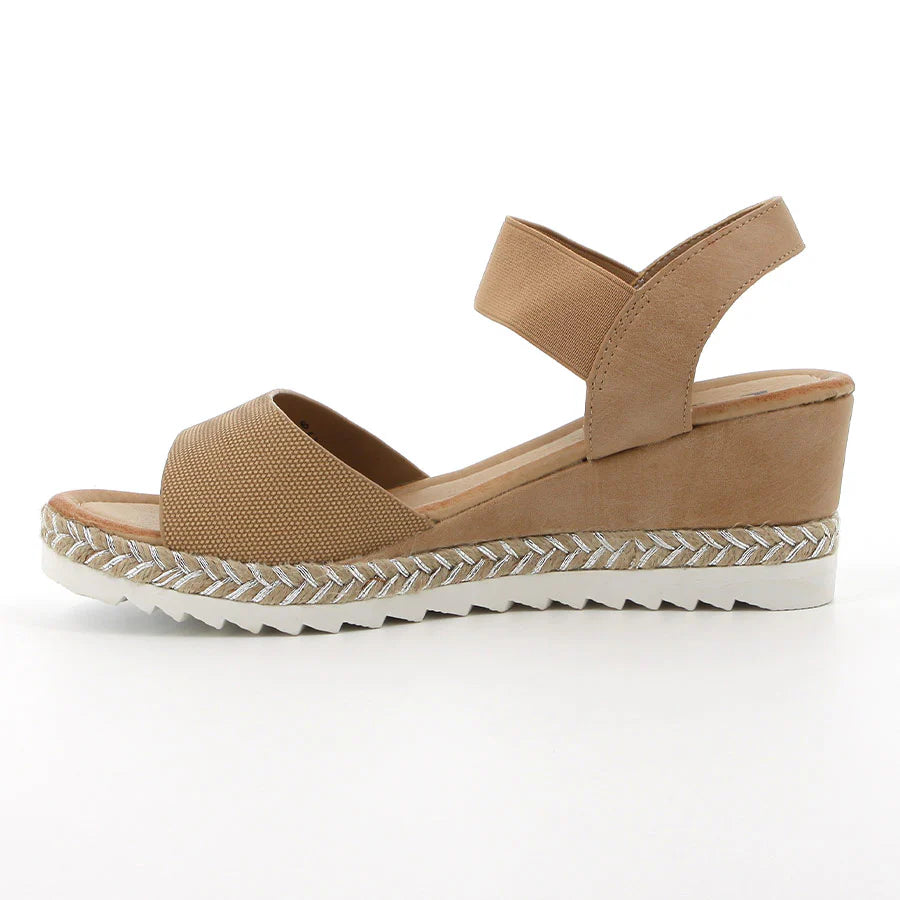 Pierre Cardin Capucine Ladies Wedge Sandal – Beige