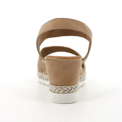 Pierre Cardin Capucine Ladies Wedge Sandal – Beige