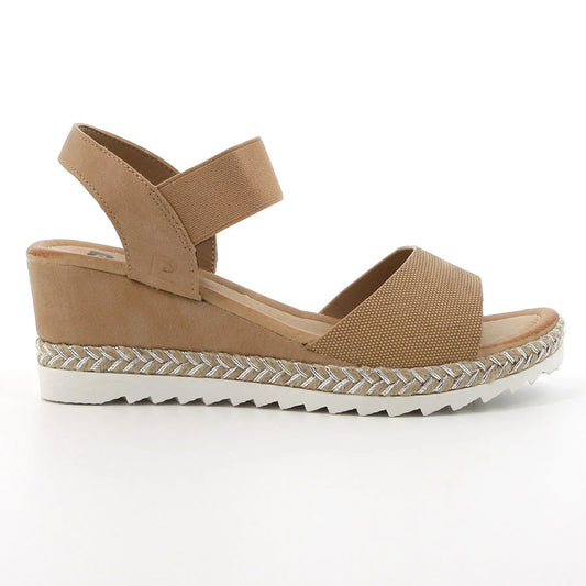 Pierre Cardin Capucine Ladies Wedge Sandal – Beige