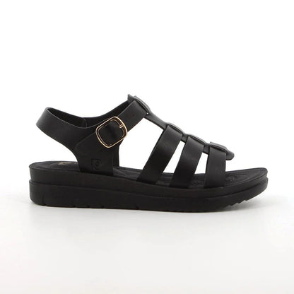 Pierre Cardin Lilou Black Ladies Sandals – Classic Slip-On Comfort