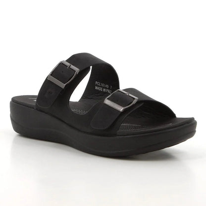 Pierre Cardin Loire 10 Ladies Black Sandals
