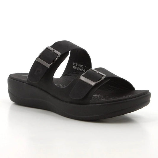 Pierre Cardin Loire 10 Ladies Black Sandals