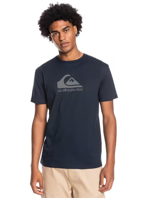 Quiksilver Corp Logo T-Shirt – Navy Blazer with Grey Logo