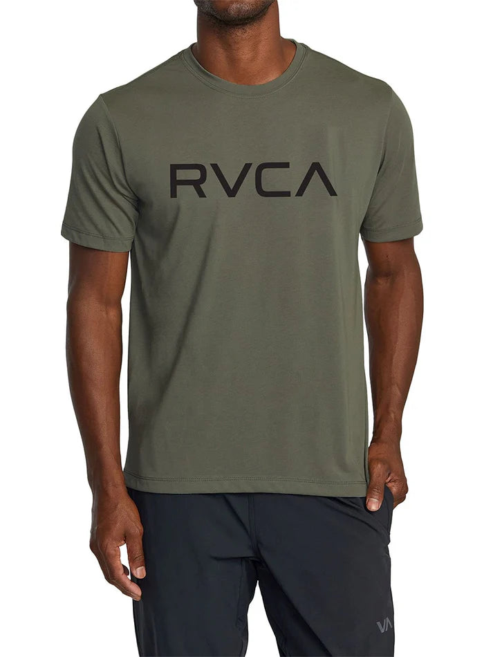 RVCA Olive Graphic Tee – Large  Black Logo Crew Neck (Men’s, South Africa)