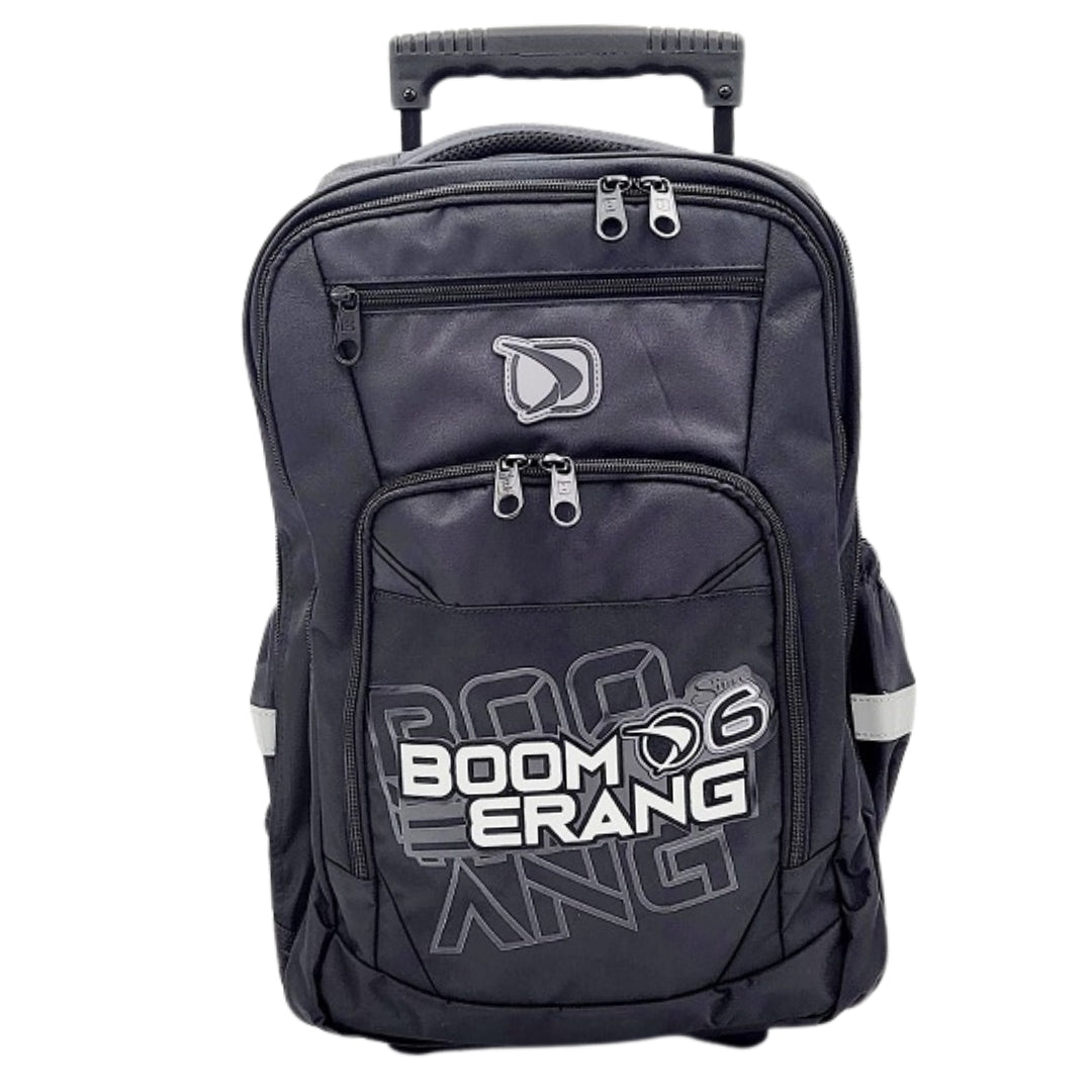 Boomerang Large Nylon Trolley Bag – Black / Multi-Use Travel & School Bag