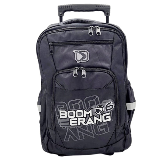 Boomerang Large Nylon Trolley Bag – Black / Multi-Use Travel & School Bag
