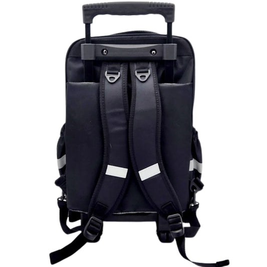 Boomerang Large Nylon Trolley Bag – Black / Multi-Use Travel & School Bag