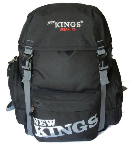 New Kings School Backpack 25 L – Black / Durable Student Bag