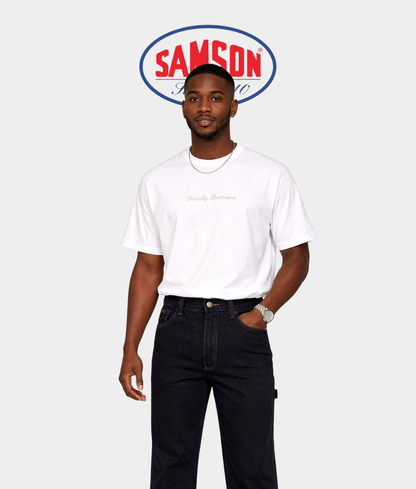 Samson Sandblast Painter Loop Jeans – Black