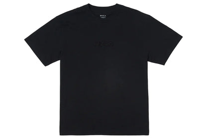 RVCA Small Logo Embroidered T-Shirt – Men’s Black Crew Neck (South Africa)