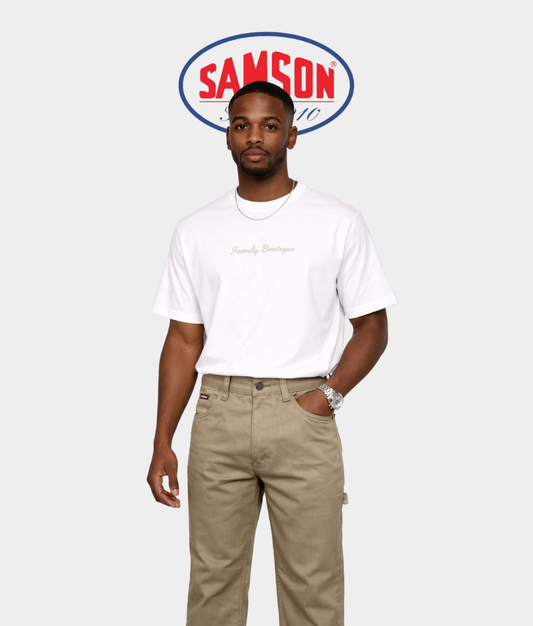 Samson Long Painter Twill Pants – Khaki (Men’s Workwear Style)