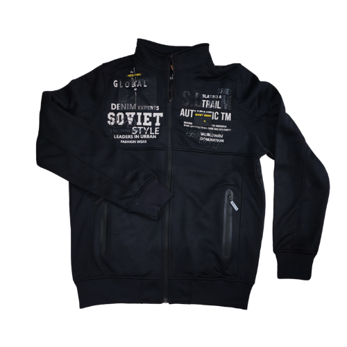 Soviet - Mens Zip Through Sweat Top (Dempsey)