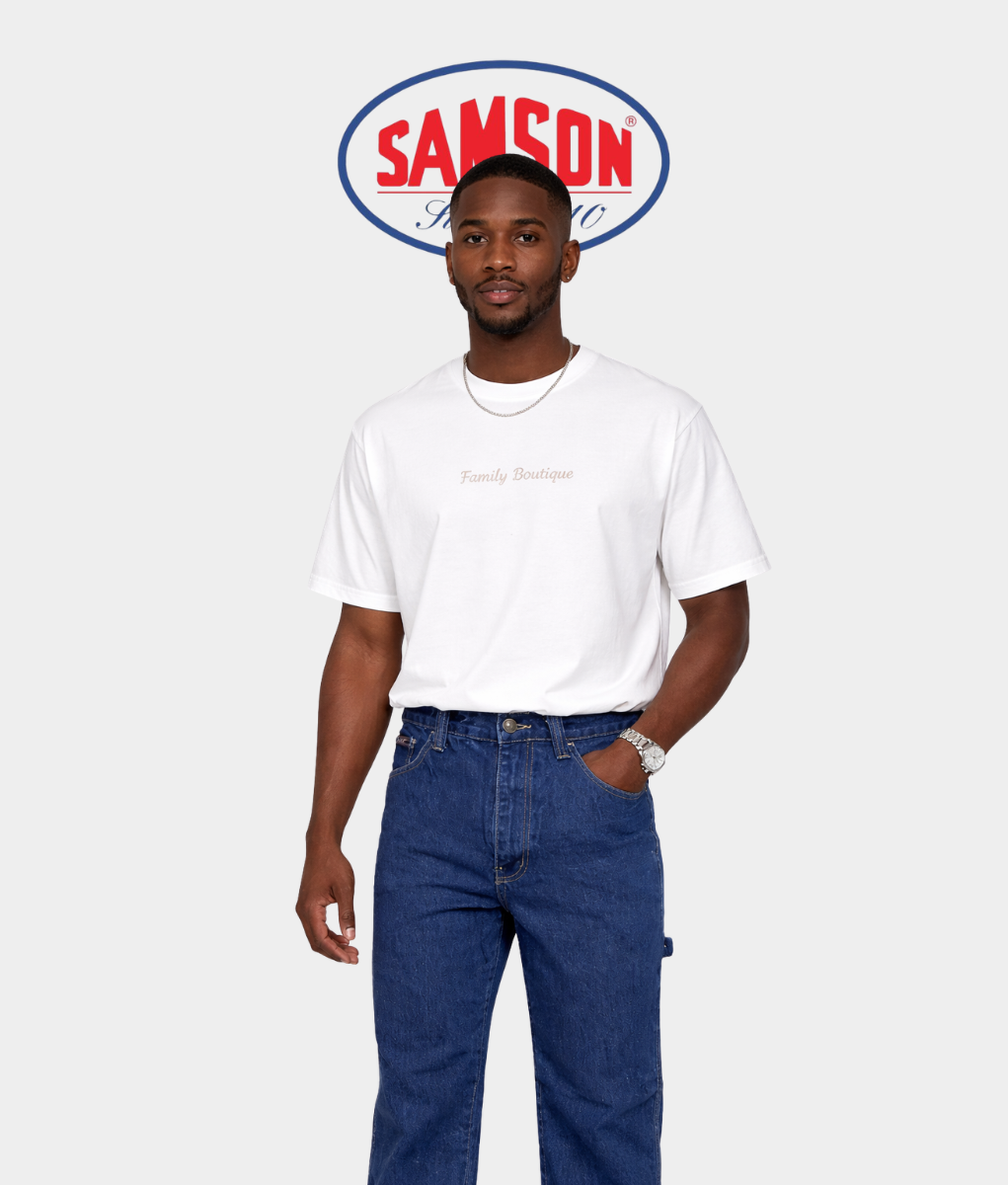 Samson Sandblast Painter Loop Jeans – Stonewash
