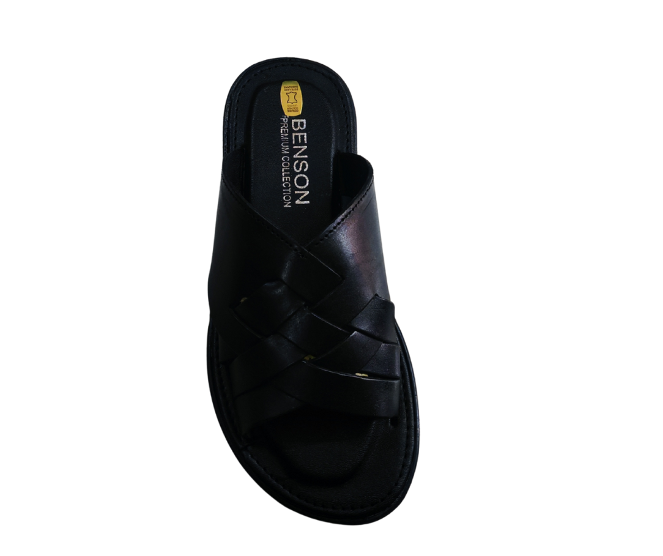 Benson Men's Black Sandals – Comfortable Casual Footwear for Everyday Wear