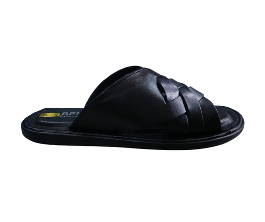 Benson Men's Black Sandals – Comfortable Casual Footwear for Everyday Wear
