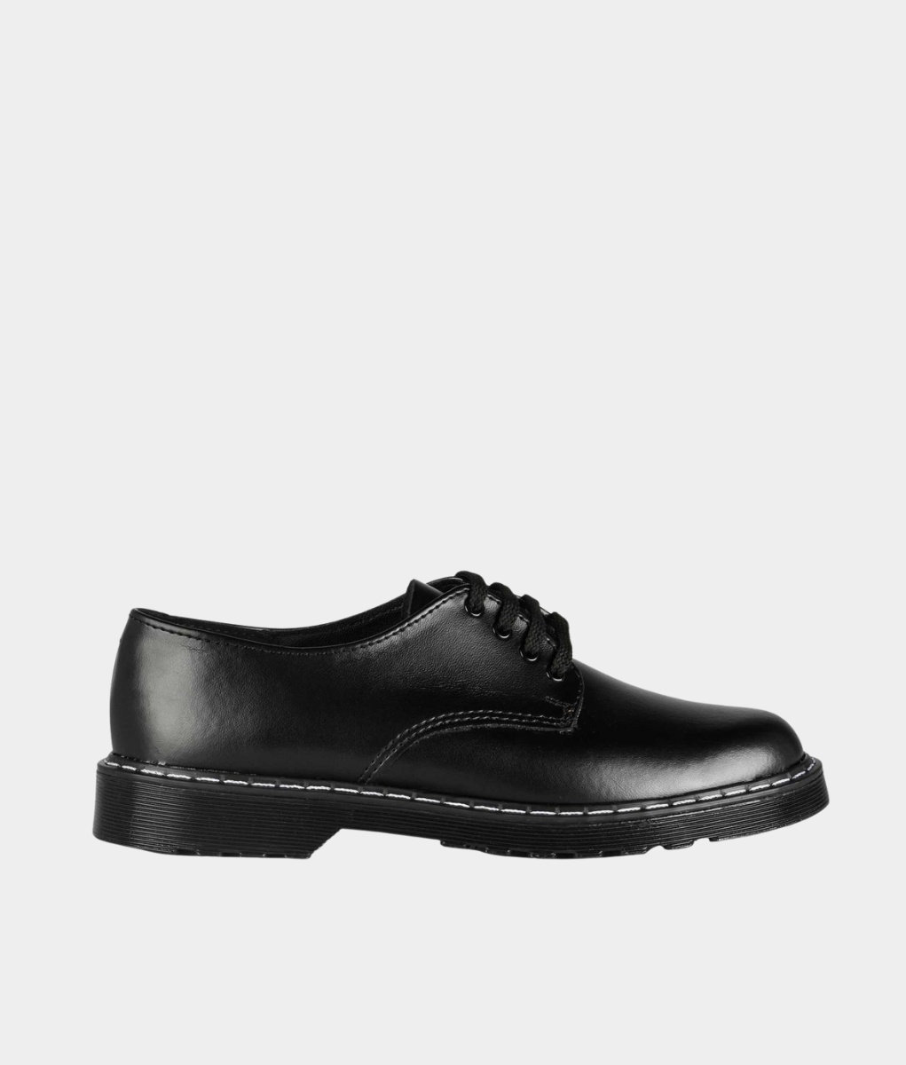 Buccanneer Boys Lace-Up School Shoe – Black