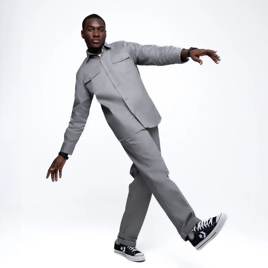 Dickies 847 Silver Grey Shirt – Long Sleeve Workwear Style