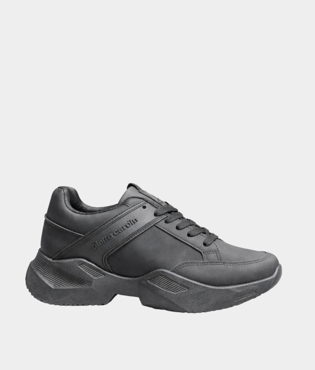 Pierre Cardin Black Chunky Sneakers – Men’s Casual Lace-Up